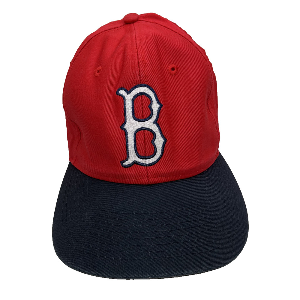 Boston Red Sox Snapback Hat Logo 7 MLB Cap Signed Inside Brim OSFA Vintage - Picture 2 of 9